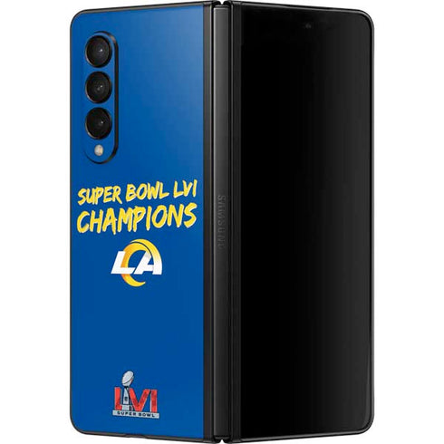 NFL Super Bowl LVI Champions Rams Galaxy Z Fold3 5G Skin